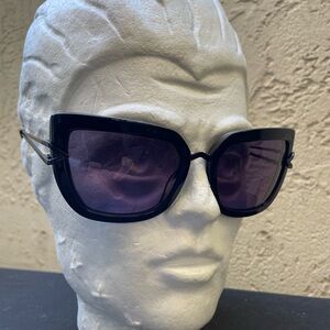 Kendall + Kylie Black Bianca Cat-Eye Sunglasses